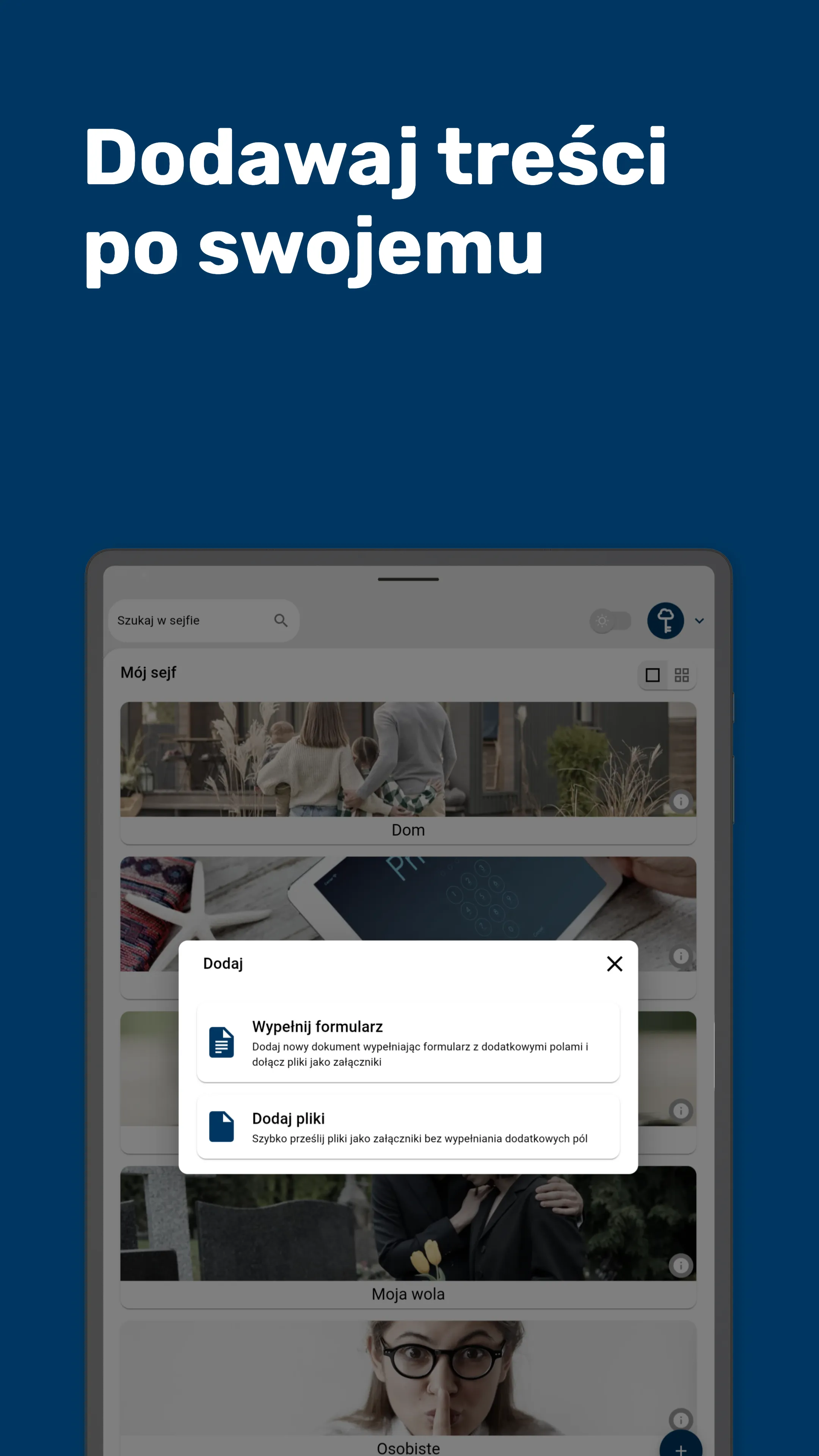 Generowanie klucza prywatnego w Sejfie Życia.